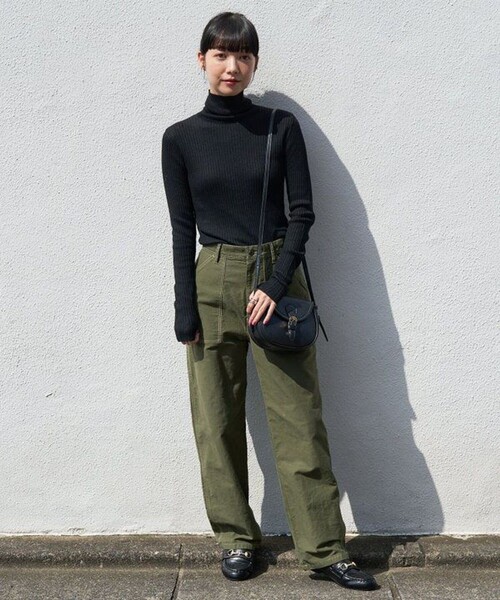 FREAK'S STORE(フリークスストア)の「【べストセラー】ウォッシャブル タートルネックニット(ニット/セーター・レディース・オフホワイト/グレー/レッド/ベージュ/ブラック・フリ-)」の13枚目の写真