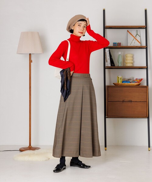 FREAK'S STORE(フリークスストア)の「【べストセラー】ウォッシャブル タートルネックニット(ニット/セーター・レディース・オフホワイト/グレー/レッド/ベージュ/ブラック・フリ-)」の17枚目の写真