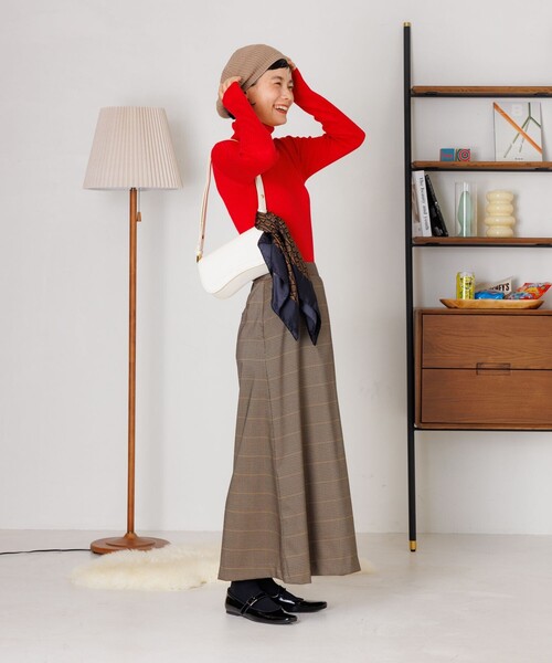 FREAK'S STORE(フリークスストア)の「【べストセラー】ウォッシャブル タートルネックニット(ニット/セーター・レディース・オフホワイト/グレー/レッド/ベージュ/ブラック・フリ-)」の19枚目の写真