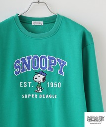 PEANUTS 裏起毛ビックシルエットトレーナー