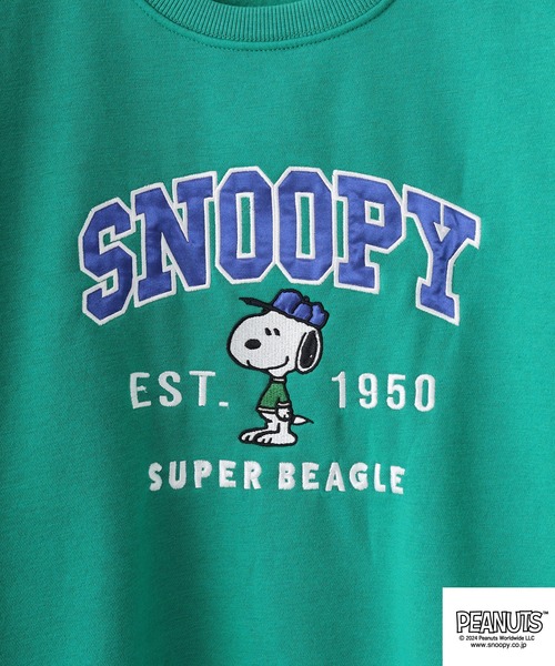 PEANUTS（ピーナッツ）の「PEANUTS 裏起毛ビックシルエットトレーナー（スウェット・メンズ・ブラック/グリーン/杢グレー/ブルー系その他/オートミール/ネイビー・S/M/L/LL）」の10枚目の写真