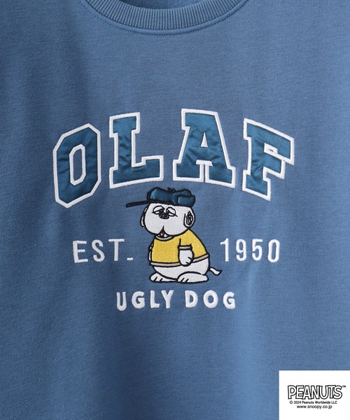 PEANUTS（ピーナッツ）の「PEANUTS 裏起毛ビックシルエットトレーナー（スウェット・メンズ・ブラック/グリーン/杢グレー/ブルー系その他/オートミール/ネイビー・S/M/L/LL）」の14枚目の写真