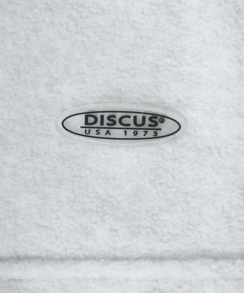 DISCUS(ディスカス)の「DISCUS/ディスカス オーバーサイズ 配色切替 ワンポイントシリコンワッペン フリース プルオーバーハーフジップ トレーナー(スウェット・レディース・ブラック/オートミール/ネイビー/パープル・M/L)」の14枚目の写真