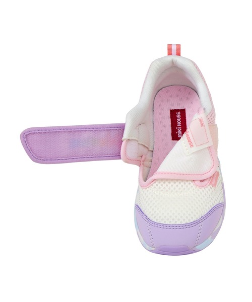 MIKI HOUSE（ミキハウス）の「ダブルラッセル キッズシューズ（スニーカー・キッズ・ラベンダー/ホワイト/ブラック・19cm/18cm/17cm/16cm）」の8枚目の写真