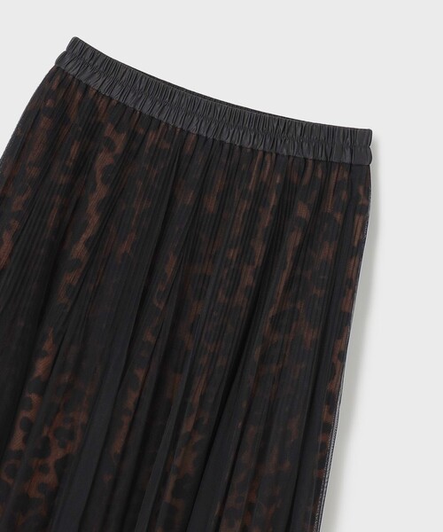 美品 ダイアグラム 25年 チュールバルーンスカート レオパード柄