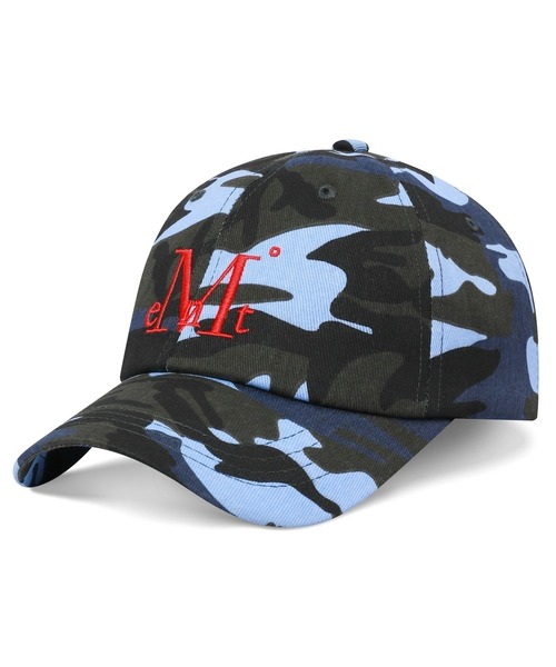 MUCENT CAMO ボールキャップ（カーキ×ベビーピンク、グレー
