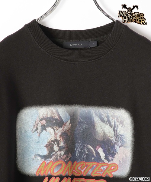 RAGEBLUE（レイジブルー）の「【MONSTER HUNTER/モンスターハンター】コラボ/キャラクタープリントスウェット（スウェット・メンズ・ブラック/グレー/ブルー/ホワイト・LARGE/MEDIUM）」の20枚目の写真