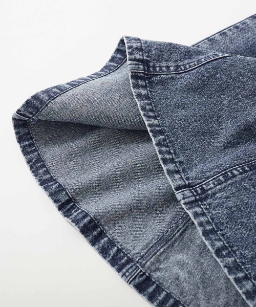 devirock（デビロック）の「ライトオンス ケミカルデニム ジャンスカ（サロペット/オーバーオール・キッズ・ブラック系/ブルー系その他・100cm/110cm/120cm/130cm/140cm/150cm/160cm）」の12枚目の写真