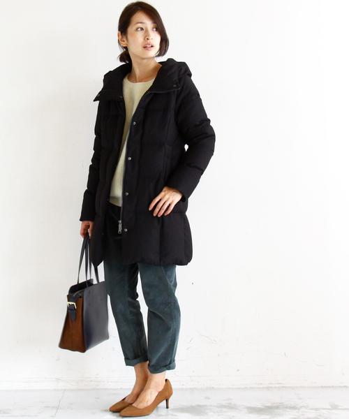 BEAUTY&YOUTH UNITED ARROWS（ビューティーアンドユースユナイテッドアローズ）の「BY∵ フードロングダウン◆（ダウンジャケット/コート・レディース・ブラック/ダークグレー・SMALL/MEDIUM）」の10枚目の写真