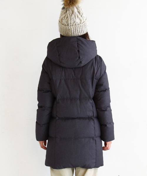 BEAUTY&YOUTH UNITED ARROWS（ビューティーアンドユースユナイテッドアローズ）の「BY∵ フードロングダウン◆（ダウンジャケット/コート・レディース・ブラック/ダークグレー・SMALL/MEDIUM）」の14枚目の写真