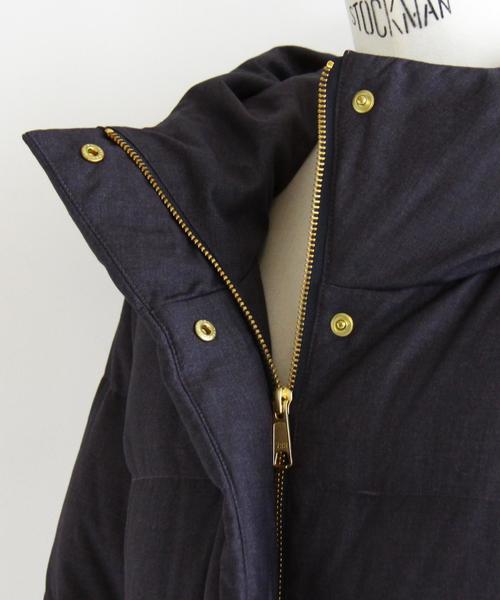 BEAUTY&YOUTH UNITED ARROWS（ビューティーアンドユースユナイテッドアローズ）の「BY∵ フードロングダウン◆（ダウンジャケット/コート・レディース・ブラック/ダークグレー・SMALL/MEDIUM）」の5枚目の写真