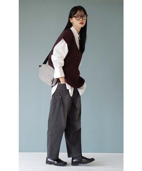 e-zakkamania stores(イーザッカマニアストアーズ)の「AIRジョグデニム コクーンパンツ(デニムパンツ・レディース・ブラック系/グレー系/ワンウォッシュ/ネイビー系/ライトブルー・L/M)」の14枚目の写真