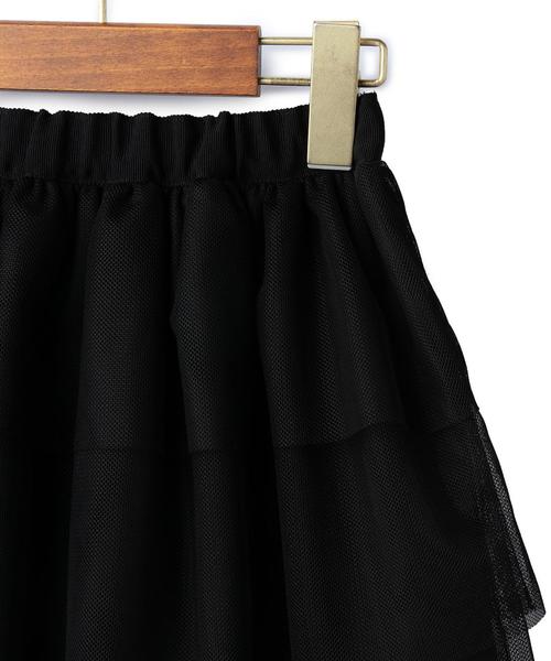 green label relaxing（グリーンレーベルリラクシング）の「【KIDS】ブラックチュール SK◆（スカート・キッズ・ブラック・105/125/135/115/95）」の4枚目の写真