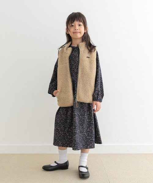 URBAN RESEARCH DOORS（アーバンリサーチドアーズ）の「『親子リンク』フラワープリントワンピース(KIDS)（ワンピース・キッズ・ネイビー/ブラック・105/120/135）」の16枚目の写真