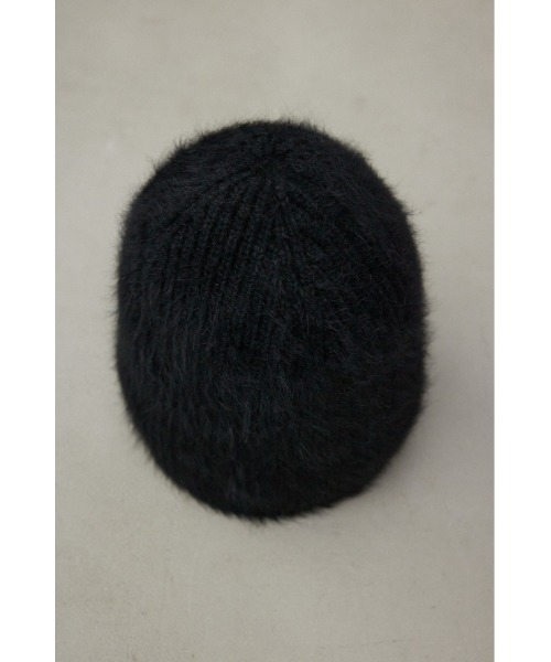 AZUL by moussy（アズールバイマウジー）の「シャギーニットビーニー（ニットキャップ/ビーニー・レディース・ライトグレー/ブラック・FREE）」の6枚目の写真