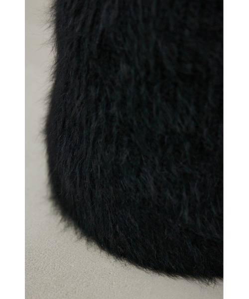 AZUL by moussy（アズールバイマウジー）の「シャギーニットビーニー（ニットキャップ/ビーニー・レディース・ライトグレー/ブラック・FREE）」の8枚目の写真