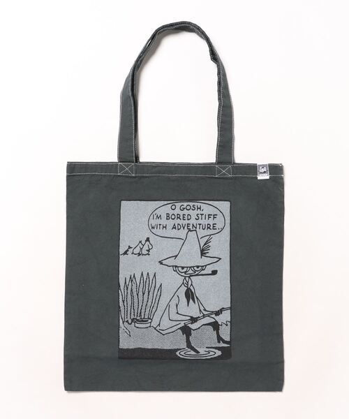 MOOMIN(ムーミン)の「MOOMIN / ムーミン ヴィンテージ A4 トートバッグ WNI(トートバッグ・レディース・サックスブルー系1/イエロー系1/オレンジ系1/ブラック系2/グリーン系1/グリーン系2/ブラック系1/ワイン系1/サックスブルー系2/オレンジ系2/イエロー系2/ワイン系2・FREE)」の1枚目の写真