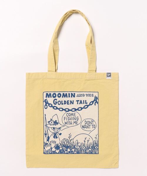 MOOMIN(ムーミン)の「MOOMIN / ムーミン ヴィンテージ A4 トートバッグ WNI(トートバッグ・レディース・サックスブルー系1/イエロー系1/オレンジ系1/ブラック系2/グリーン系1/グリーン系2/ブラック系1/ワイン系1/サックスブルー系2/オレンジ系2/イエロー系2/ワイン系2・FREE)」の9枚目の写真