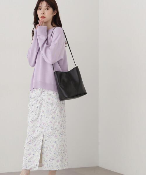 PROPORTION BODY DRESSING(プロポーションボディドレッシング)の「フラワープリントスカート / 1215120101(スカート・レディース・ホワイト系その他/ブラック・MEDIUM/SMALL)」の13枚目の写真