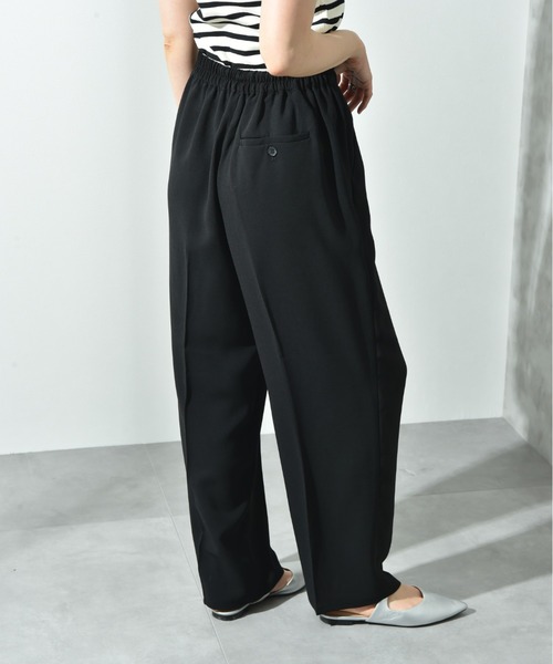 INTERPLANET(インタープラネット)の「サラサラ合繊センタープレスパンツ(その他パンツ・レディース・ブラック/チャコールグレー/ブラウン・FREE)」の9枚目の写真