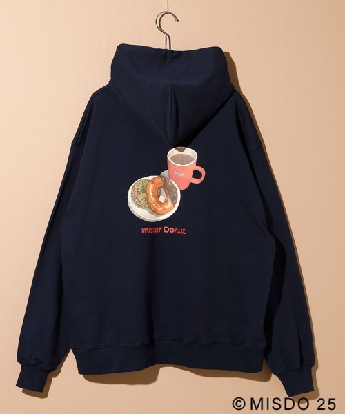 LEPSIM（レプシィム）の「【Mister Donut×LEPSIM】イラストパーカー　286027（パーカー・レディース・グレー/ネイビー・FREE）」の6枚目の写真