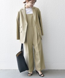 SHIPS any | SHIPS any:〈洗濯機可能〉オックス セミワイド サロペット［NAVY BLUE］(サロペット/オーバーオール)