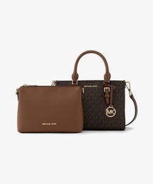 MICHAEL KORS（マイケルコース）の「CHARLOTTE 2 IN 1 サッチェル スモール - MKシグネチャー（ハンドバッグ）」