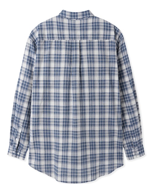 OY(オーワイ)の「『OY/オーワイ』 DUAL POCKET CHECK SHIRT/デュアルポケットチェックシャツ(シャツ/ブラウス・レディース・ブルー/ブラック・M/L)」の13枚目の写真