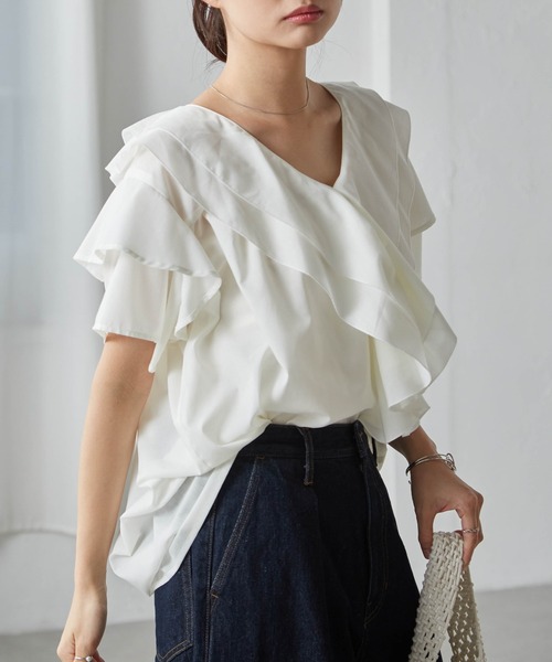 ◇新品◇定価3.7万円 ADORE VERY掲載 リネンビックスリーブブラウス 
