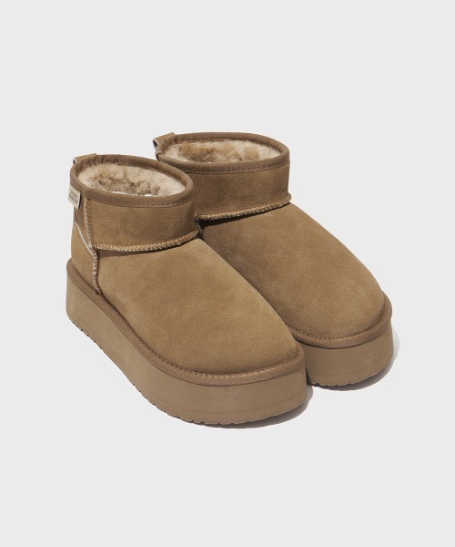 ROCKFISH WEATHERWEAR（ロックフィッシュウェザーウェア）の「ORIGINAL MAXI FLATFORM WINTER BOOTS_MINI 3.5"（ブーツ・レディース・モカ/ベージュ/ブラック・24.0cm/25.0cm/23.0cm）」の9枚目の写真