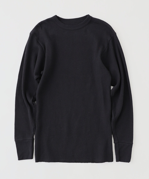 INDERA MILLS(インデラミルズ)の「INDERA MILLS/インデラミルズ Cotton L/S Thermals(Tシャツ/カットソー・メンズ・ブラック/アイボリー・MEDIUM/LARGE)」の1枚目の写真