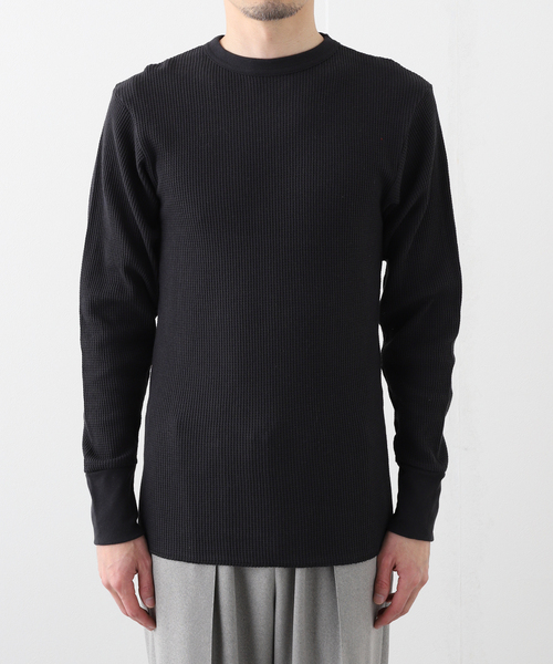 INDERA MILLS(インデラミルズ)の「INDERA MILLS/インデラミルズ Cotton L/S Thermals(Tシャツ/カットソー・メンズ・ブラック/アイボリー・MEDIUM/LARGE)」の9枚目の写真