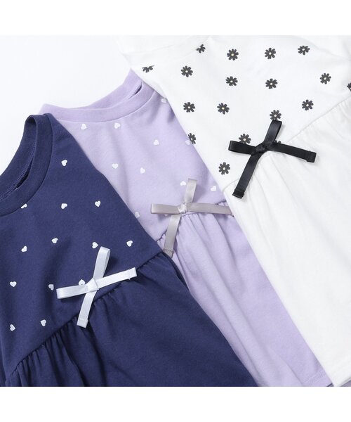 apres les cours(アプレレクール)の「【ジュニア対応】ペプラム長袖Tシャツ/7days Style(Tシャツ/カットソー・キッズ・レッド/アイボリー/ミント/ネイビー/ラベンダー・90/100/120/80/130/110/140)」の13枚目の写真