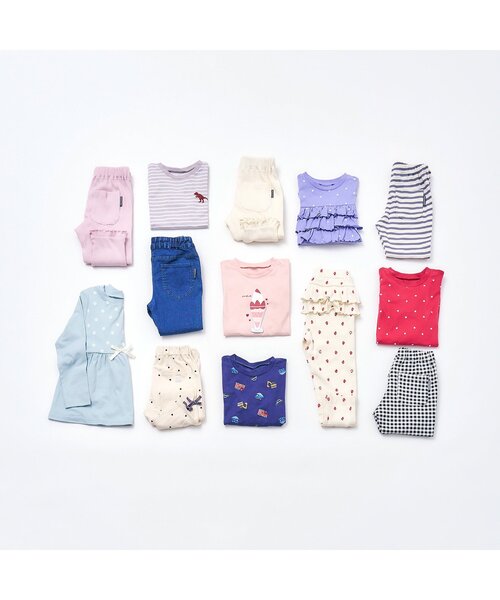 apres les cours(アプレレクール)の「【ジュニア対応】ペプラム長袖Tシャツ/7days Style(Tシャツ/カットソー・キッズ・レッド/アイボリー/ミント/ネイビー/ラベンダー・90/100/120/80/130/110/140)」の17枚目の写真