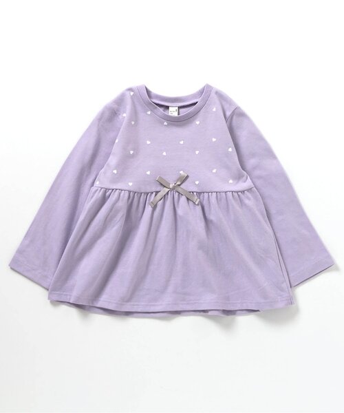 apres les cours(アプレレクール)の「【ジュニア対応】ペプラム長袖Tシャツ/7days Style(Tシャツ/カットソー・キッズ・レッド/アイボリー/ミント/ネイビー/ラベンダー・90/100/120/80/130/110/140)」の18枚目の写真