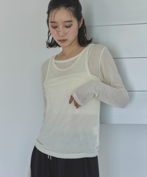 feepur | タンクレイヤードシアーロンTee(Tシャツ/カットソー)