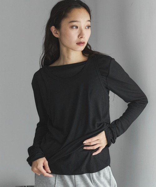 セール】タンクレイヤードシアーロンTee（Tシャツ/カットソー