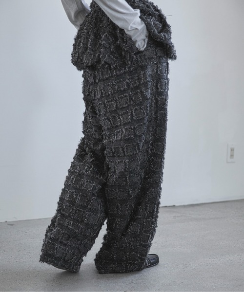 feepur（フェピュール）の「【セットアップ可】フリンジタックパンツ（その他パンツ・レディース・ネイビー/ブラック・SMALL/MEDIUM）」の12枚目の写真