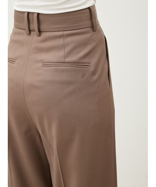 Mila Owen（ミラオーウェン）の「マーベルトデザインタックワイドパンツ（スラックス・レディース・モカ/ブラック/アイボリー・1/0）」の11枚目の写真