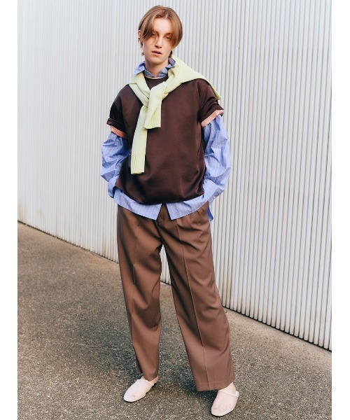 Mila Owen（ミラオーウェン）の「マーベルトデザインタックワイドパンツ（スラックス・レディース・モカ/ブラック/アイボリー・1/0）」の17枚目の写真