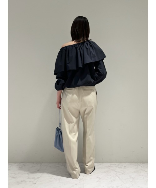 Mila Owen（ミラオーウェン）の「マーベルトデザインタックワイドパンツ（スラックス・レディース・モカ/ブラック/アイボリー・1/0）」の20枚目の写真