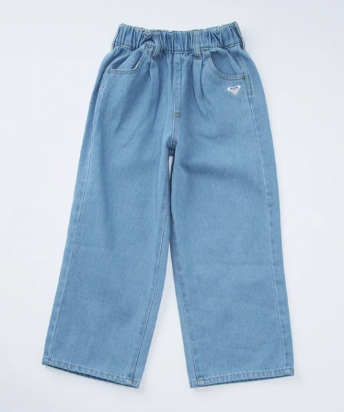 ROXY（ロキシー）の「MINI LIVED IN DENIM /ロキシーキッズウエストゴムデニムパンツ（デニムパンツ・キッズ・インディゴブルー/ブラック・130/140/110/150）」の2枚目の写真