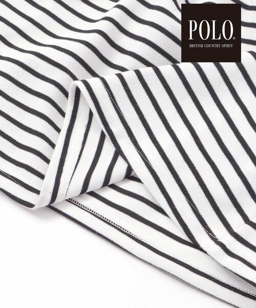 SLAP SLIP(スラップスリップ)の「【POLO BCS(ポロ・ビーシーエス)×SLAP SLIPコラボ】【お揃い】無地ボーダーライン襟ポロシャツワンピース(80~130cm)(ワンピース・キッズ・ネイビー/ブラック系その他・80cm/90cm/100cm/130cm/110cm/120cm)」の4枚目の写真