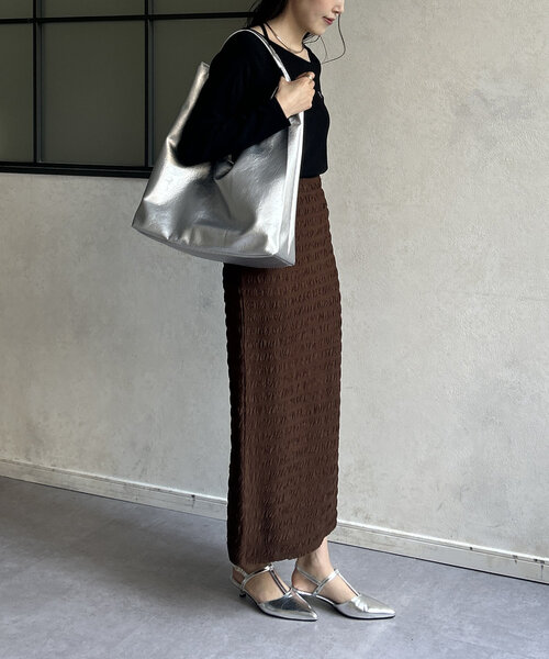 Thevon(ゼボン)の「2ポーチ付きワンハンドルバッグ(トートバッグ・レディース・ブラック/シルバー・FREE)」の17枚目の写真