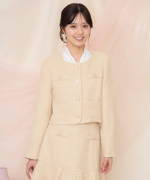 美品♡ VALENTINO ノーカラージャケット ツイード 2025年最新】VALENTINO レディース ノーカラージャケットの人気