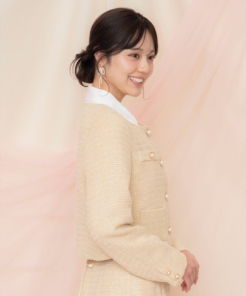 WILLSELECTION(ウィルセレクション)の「ラメツイードノーカラージャケット(ノーカラージャケット・レディース・オフホワイト/ピンク/イエロー・FREE)」の19枚目の写真