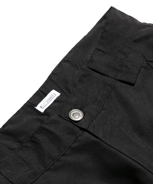 WILLY CHAVARRIA(ウィリーチャバリア)の「WILLY CHAVARRIA / ウィリーチャバリア RAVER PANTS POLYESTER レイバーパンツ バギーパンツ(デニムパンツ・メンズ・ブラック・LARGE)」の4枚目の写真