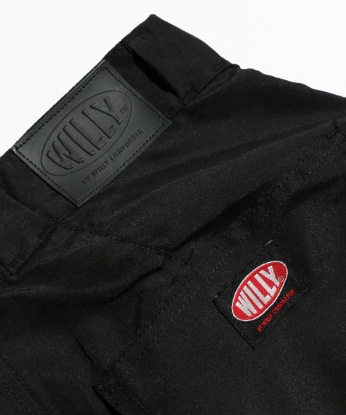 WILLY CHAVARRIA(ウィリーチャバリア)の「WILLY CHAVARRIA / ウィリーチャバリア RAVER PANTS POLYESTER レイバーパンツ バギーパンツ(デニムパンツ・メンズ・ブラック・LARGE)」の11枚目の写真
