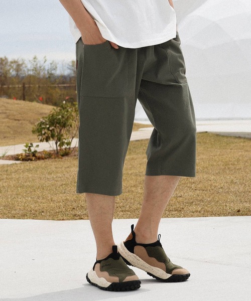 KRIFF MAYER（クリフメイヤー）の「冷感ロハテコクロップドパンツ（その他パンツ・メンズ・キャメル/ブラウン/ネイビー/ベージュ/チャコール/ブラック系その他/ブルー/グレー/オフホワイト/オリーブ/ブラック・X-LARGE/LARGE/MEDIUM/SMALL）」の8枚目の写真