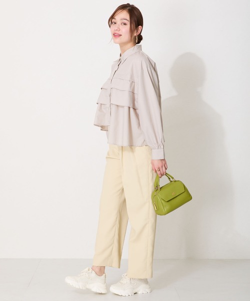 ORiental TRaffic(オリエンタルトラフィック)の「レース×ジャガード厚底スニーカー/OT3755(スニーカー・レディース・ピンク/ベージュ・36/37/40/38/39/41/35)」の11枚目の写真